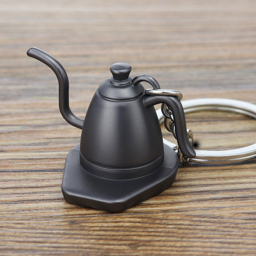 Espresso Coffee Accessories Keychain Moka Pot/Syphon/Kettle/Grinder/Tamper/Milk Jug/Portafilter Coffee Keyring