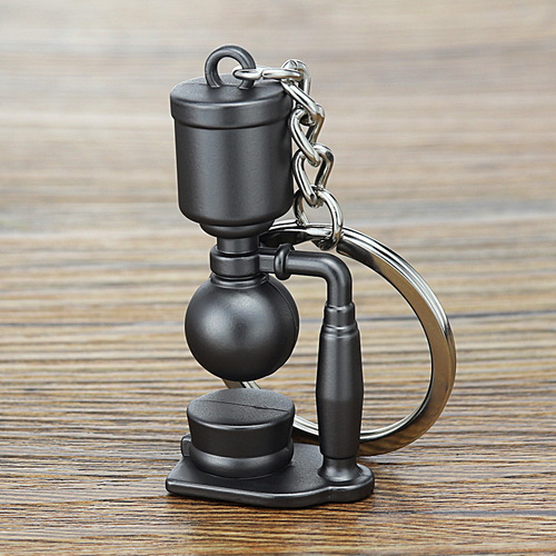 Espresso Coffee Accessories Keychain Moka Pot/Syphon/Kettle/Grinder/Tamper/Milk Jug/Portafilter Coffee Keyring