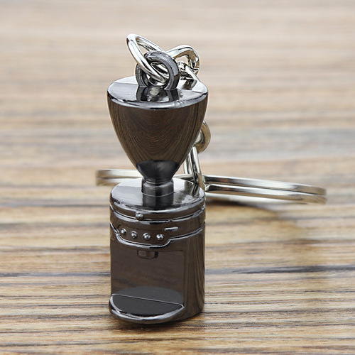 Espresso Coffee Accessories Keychain Moka Pot/Syphon/Kettle/Grinder/Tamper/Milk Jug/Portafilter Coffee Keyring