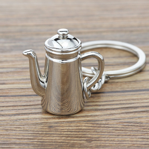 Espresso Coffee Accessories Keychain Moka Pot/Syphon/Kettle/Grinder/Tamper/Milk Jug/Portafilter Coffee Keyring