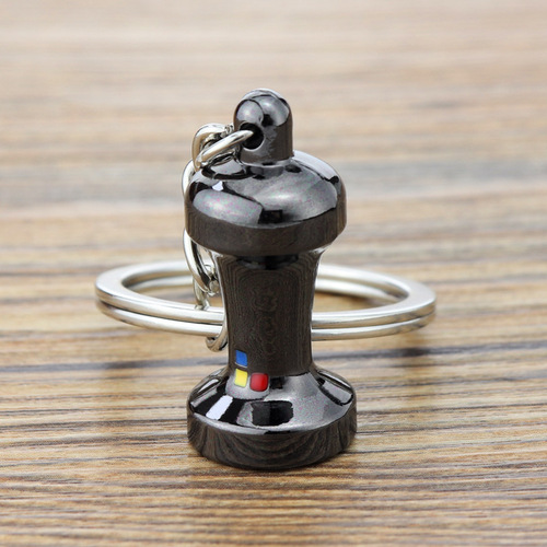 Espresso Coffee Accessories Keychain Moka Pot/Syphon/Kettle/Grinder/Tamper/Milk Jug/Portafilter Coffee Keyring