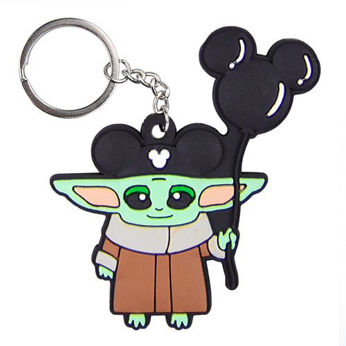 Promotional Cheap  Felt Key Holders Doule Side Embroidery  Printed Wool Felt Keychains Keyrings