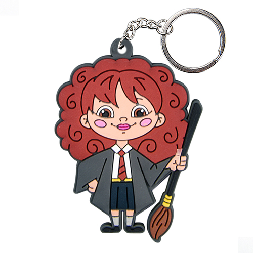 Promotional Cheap  Felt Key Holders Doule Side Embroidery  Printed Wool Felt Keychains Keyrings