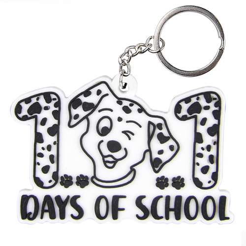 Promotional Cheap  Felt Key Holders Doule Side Embroidery  Printed Wool Felt Keychains Keyrings
