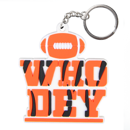 Promotional Cheap  Felt Key Holders Doule Side Embroidery  Printed Wool Felt Keychains Keyrings