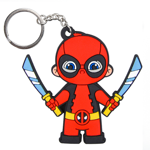 Promotional Cheap  Felt Key Holders Doule Side Embroidery  Printed Wool Felt Keychains Keyrings