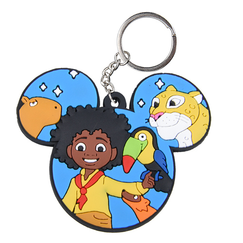 Promotional Cheap  Felt Key Holders Doule Side Embroidery  Printed Wool Felt Keychains Keyrings