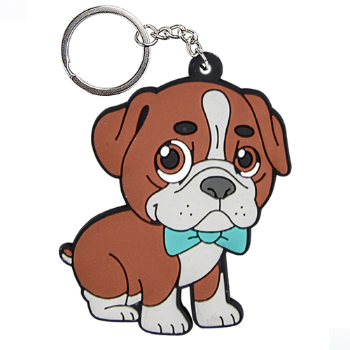 Promotional Cheap  Felt Key Holders Doule Side Embroidery  Printed Wool Felt Keychains Keyrings