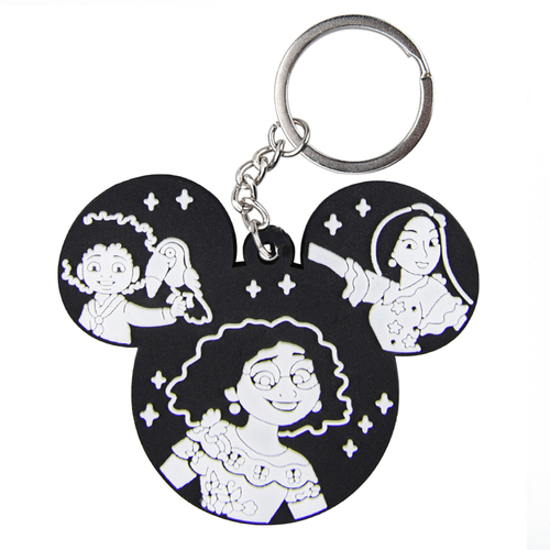 Promotional Cheap  Felt Key Holders Doule Side Embroidery  Printed Wool Felt Keychains Keyrings