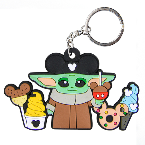 Promotional Cheap  Felt Key Holders Doule Side Embroidery  Printed Wool Felt Keychains Keyrings