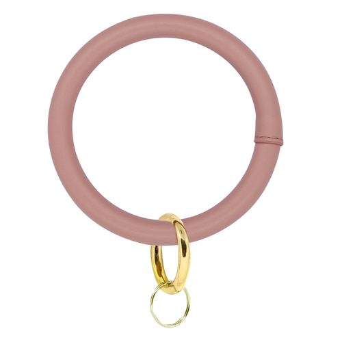 US UK Hot Selling Women Fashion PU Leather Bracelet O Keyring Wristlet Bracelet Keychain