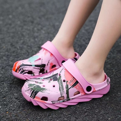 Boysgirls slides shoes casual printing clogs outdoor summer beach women and men  EVA clogs slides sandal couple slippers