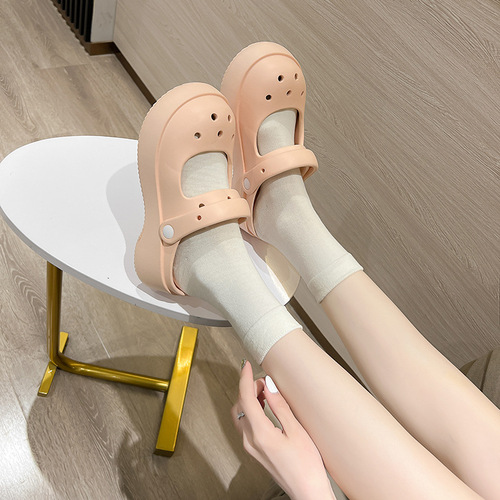 ycfootwear Slippers women's summer 2023 new platform clogs non-slip clogs