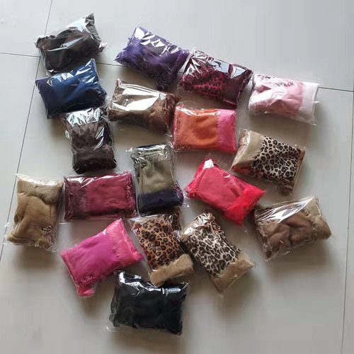 Rabbit Hair Half-finger Gloves Winter Warm Indoor Fingerless Gloves  Direct Sale Ladies Fingerless Gloves