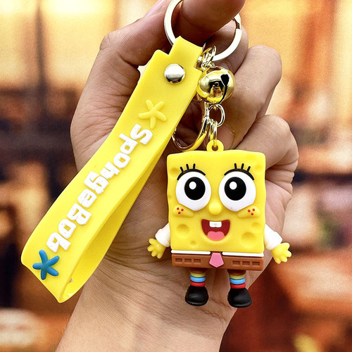 Ghost Slayer Keychain Car Keychain Cartoon Anime Doll Bag Pendant Doll Machine Gift