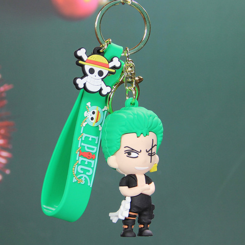 Ghost Slayer Keychain Car Keychain Cartoon Anime Doll Bag Pendant Doll Machine Gift