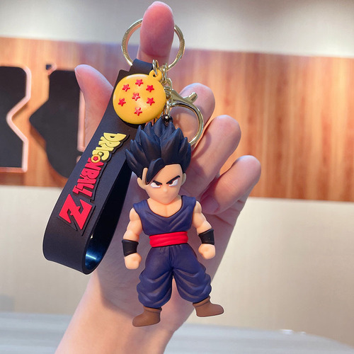 Ghost Slayer Keychain Car Keychain Cartoon Anime Doll Bag Pendant Doll Machine Gift
