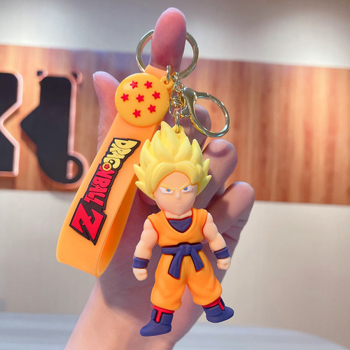 Ghost Slayer Keychain Car Keychain Cartoon Anime Doll Bag Pendant Doll Machine Gift
