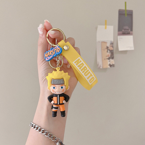 Ghost Slayer Keychain Car Keychain Cartoon Anime Doll Bag Pendant Doll Machine Gift