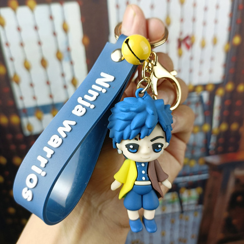 Ghost Slayer Keychain Car Keychain Cartoon Anime Doll Bag Pendant Doll Machine Gift