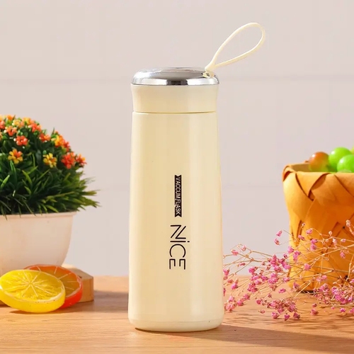 Macaron glass water bottle 400ml Glass Water Bottle with silicone protection sleeve cover