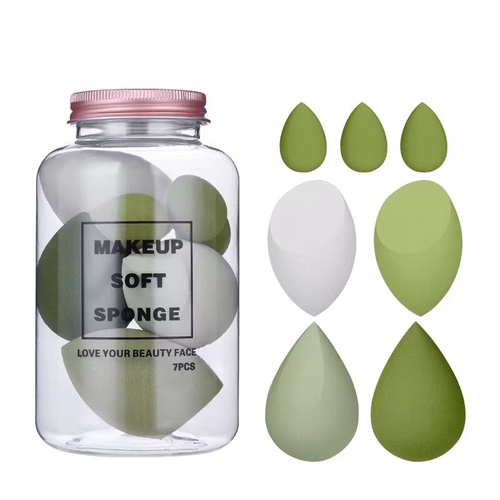 7PCS Makeup Sponge Set Ultra Soft Makeup Powder Foundation Puff Sponge Eco-Friendly Cosmetic Makeup Sponge
