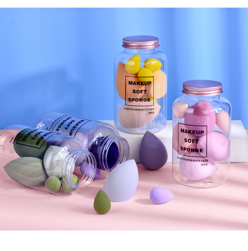 7PCS Makeup Sponge Set Ultra Soft Makeup Powder Foundation Puff Sponge Eco-Friendly Cosmetic Makeup Sponge
