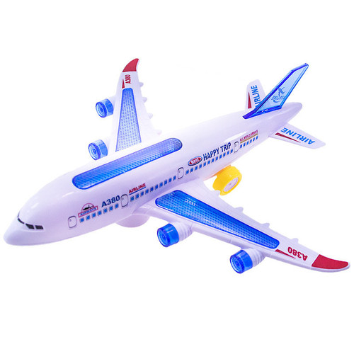 Luminous Electric Music Passenger Plane Airline Aircraft A380 Inertial Child Gift Light Toy