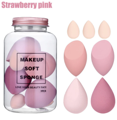 7Pcs/ Set Makeup Sponge Set Face Beauty Cosmetic Powder Puff For Foundation Cream Concealer Make Up Blender Tools