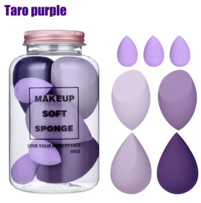 7Pcs/ Set Makeup Sponge Set Face Beauty Cosmetic Powder Puff For Foundation Cream Concealer Make Up Blender Tools