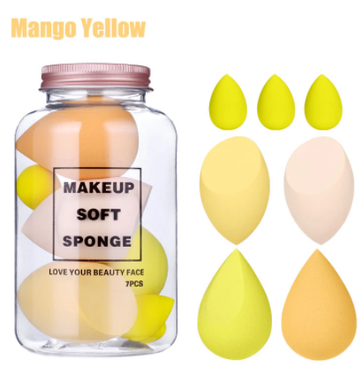 7Pcs/ Set Makeup Sponge Set Face Beauty Cosmetic Powder Puff For Foundation Cream Concealer Make Up Blender Tools