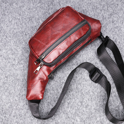Multi-Function Travelling Fanny Pack Phone Waterproof PU Leather Waist Bag