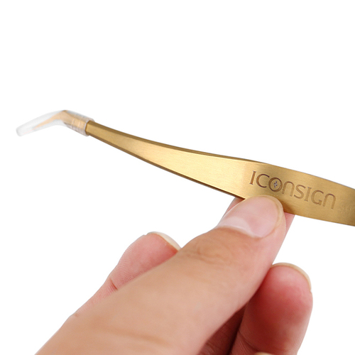 False Eyelash Extension Tweezers Rose Gold Eyebrow, Eyelash Stainless Steel Professional 20pieces/box Pointed