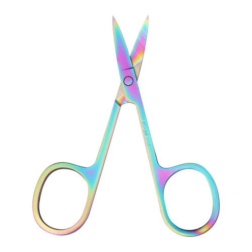 Good Beauty Assistant Rainbow Eyelash Scissors For Eyelash Extension Eyebrow Stainless Steel Make Up Scissors Private La