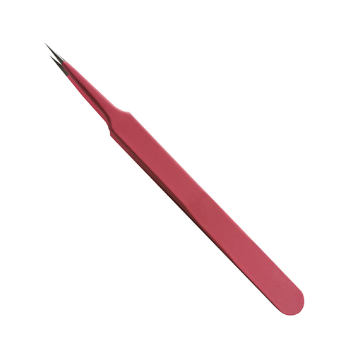  Pink Eyebrows Wooden Tweezers Eyelash Comb Stainless Steel Dumont Lash Tweezer