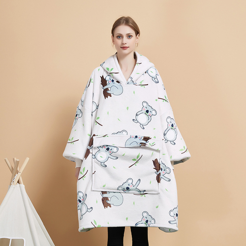 Hot Selling Hoodie  Print Oversized Pullover Fleece Super Soft TV Fleece Blanket Cozy