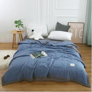  Home Hotel Summer Breathable Solid Color Children's Cool cotton Quilt