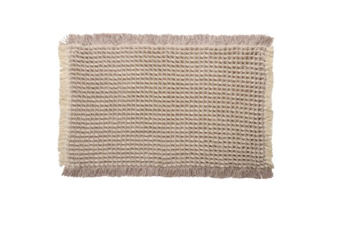 Luxury waffle Small lattice soft microfiber   bath mat