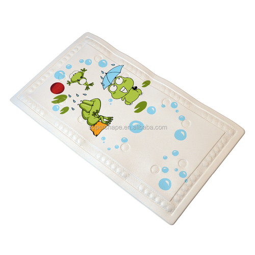 Heat sensor bath floor mat hot warning baby mildew resistant shower mat