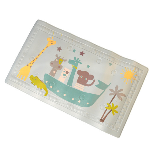 Heat sensor bath floor mat hot warning baby mildew resistant shower mat