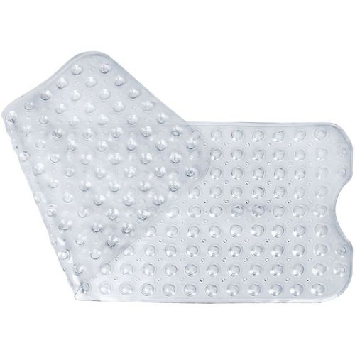 Extra Long 100x40CM PVC Mildew Resistant Non-slip Bath Shower Bathtub Mats with Suction Cup for Bathroom