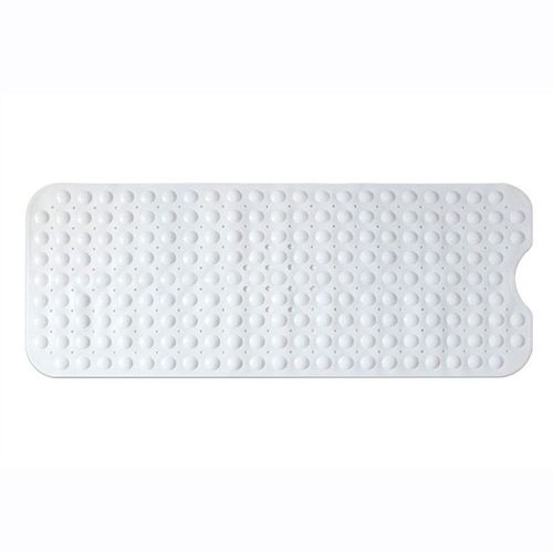 Extra Long 100x40CM PVC Mildew Resistant Non-slip Bath Shower Bathtub Mats with Suction Cup for Bathroom