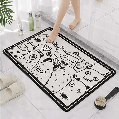 Bathroom Mat Set Bath Mats Non Slip Absorbs Water Quickly Drying Mat