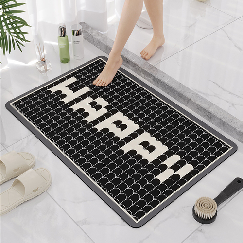 Bathroom Mat Set Bath Mats Non Slip Absorbs Water Quickly Drying Mat