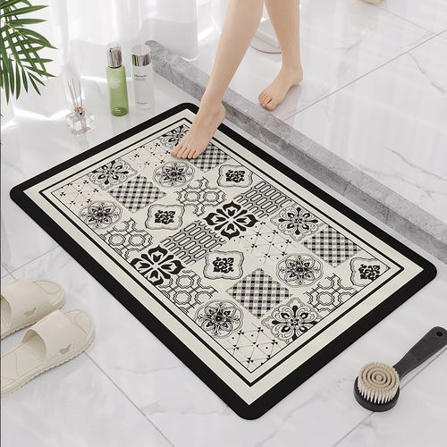 Bathroom Mat Set Bath Mats Non Slip Absorbs Water Quickly Drying Mat