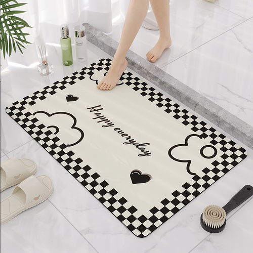 Bathroom Mat Set Bath Mats Non Slip Absorbs Water Quickly Drying Mat