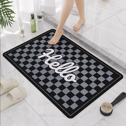 Bathroom Mat Set Bath Mats Non Slip Absorbs Water Quickly Drying Mat