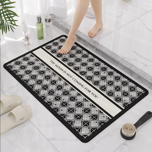 Bathroom Mat Set Bath Mats Non Slip Absorbs Water Quickly Drying Mat