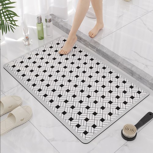 Bathroom Mat Set Bath Mats Non Slip Absorbs Water Quickly Drying Mat