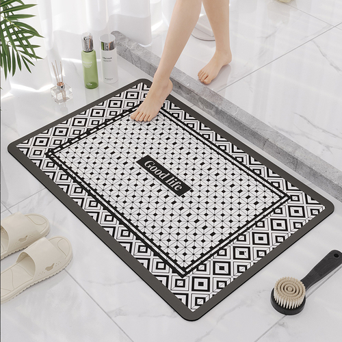 Bathroom Mat Set Bath Mats Non Slip Absorbs Water Quickly Drying Mat